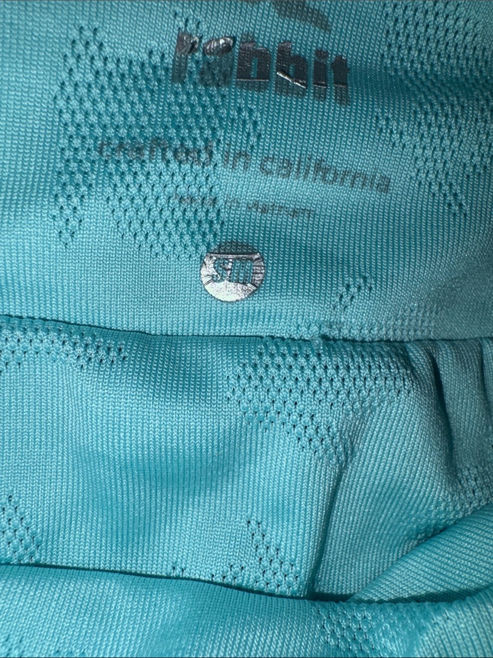 Rabbit running shorts Light Teal Women's Athletic Shorts size small - Picture 3 of 6
